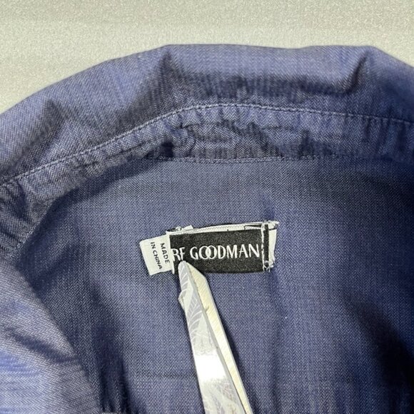 Vince x Berdorf Goodman Tunic Size Large Blue Chambray High Low Popover - Picture 4 of 11